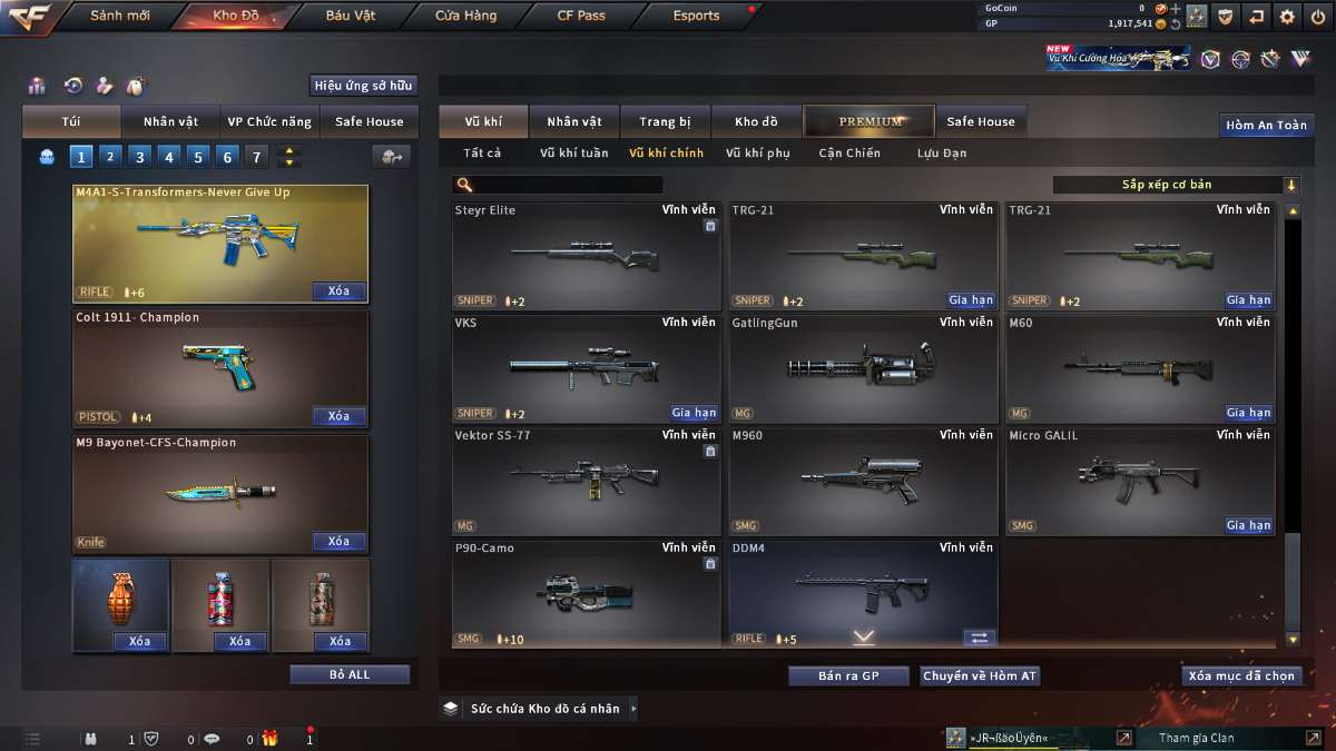 shop acc cf uy tin gia re